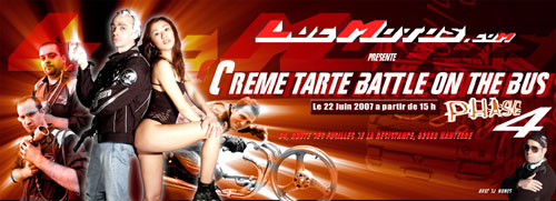 Cr&egrave;me Tartle battle avec Luc Motos