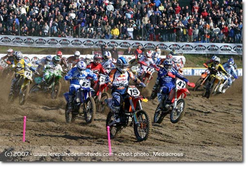 MX Motocross International de Valence : départ de la course