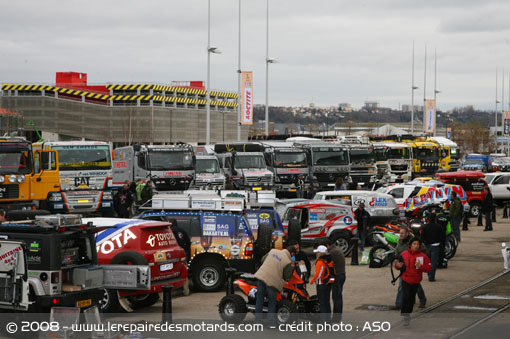 Dakar 2009 au départ du Havre