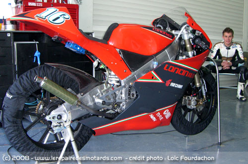 Jules Cluzel, pilote sur Loncin en 125 cm3