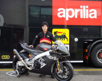 Shynia Nakano sur Aprilia RSV4 en Superbike