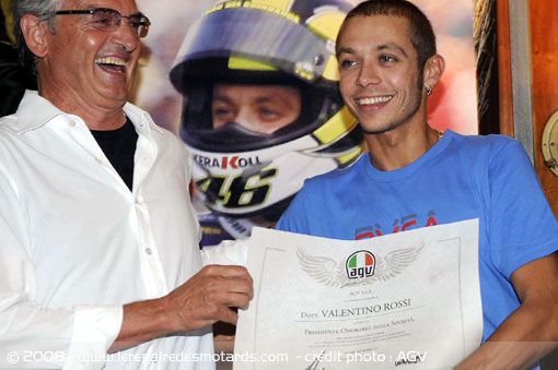 Valentino Rossi Pr&eacute;sident AGV