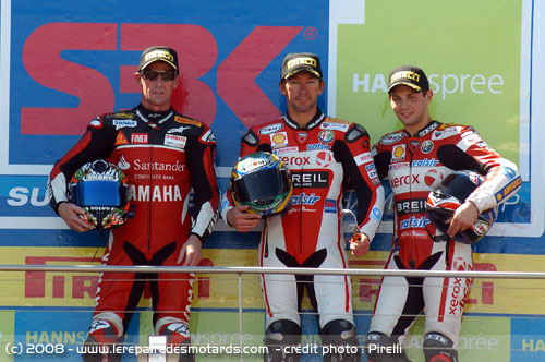 Podium SuperBike en Australie