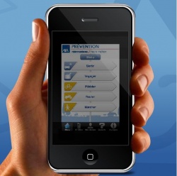 Application Axa Prévention Bonne Conduite disponible sur iPhone : 