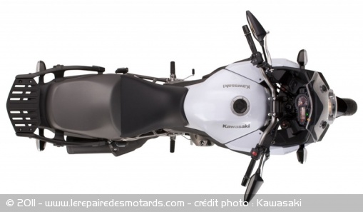 Kawasaki Versys 1000 : vue du dessus