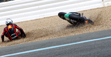MotoGP Jerez :  Les plus belles photos du Grand Prix moto � Jerez en Espagne et sous la pluie