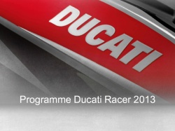 Programme piste Ducati Racer