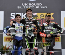 WSBK : podium de la deuxième course de Superbike à Silverstone