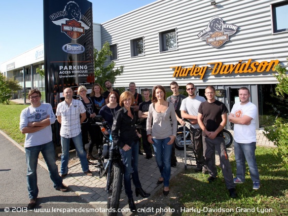 Toute l'équipe de la concession Harley-Davidson Grand Lyon