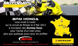 Dunlop Days roulage avec BPM Honda