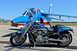La Harley-Davidson V-Rod de la Patrouille de France aux enchères