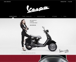 Un nouveau site internet pour Vespa