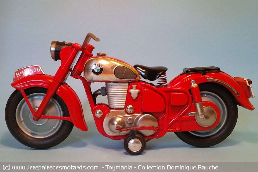 Ancien jouet moto mécanique