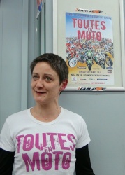 Céline Grolleau, organisatrice de Toutes en Moto