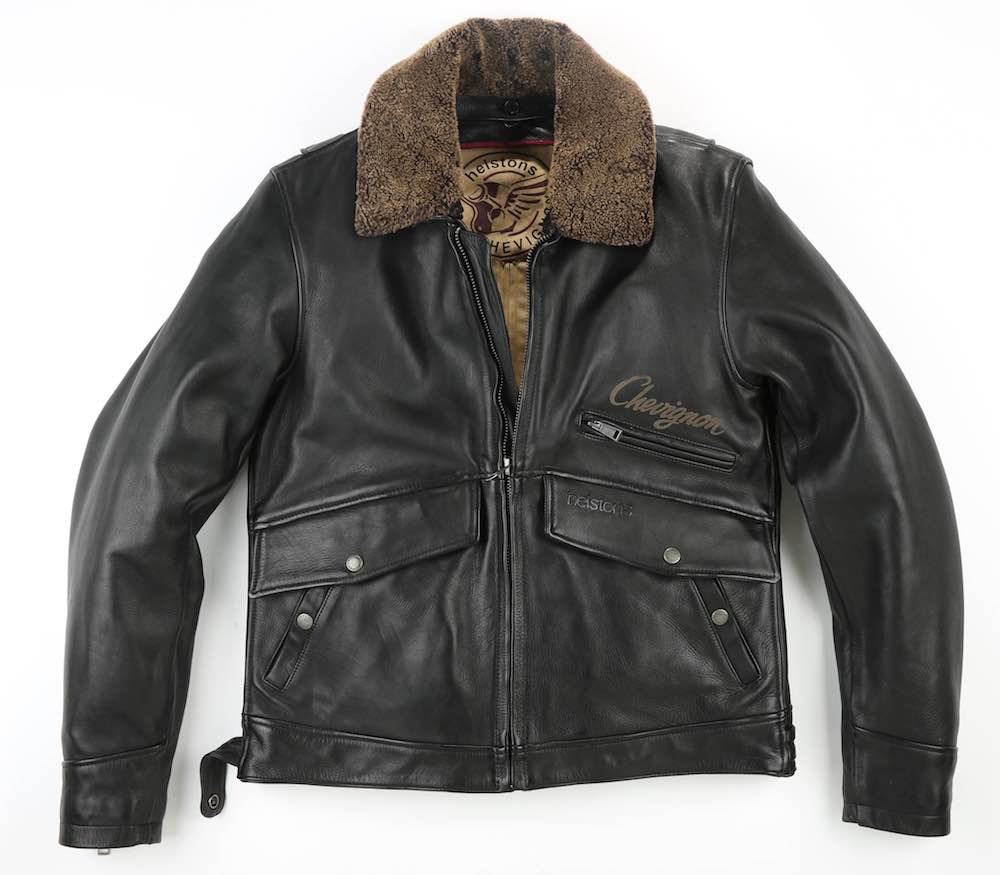 Blouson cuir Chevignon et Helstons Flying Jet