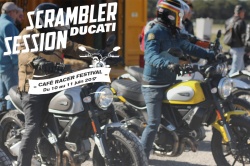 Les Ducati Scrambler à l'essai au Café Racer Festival