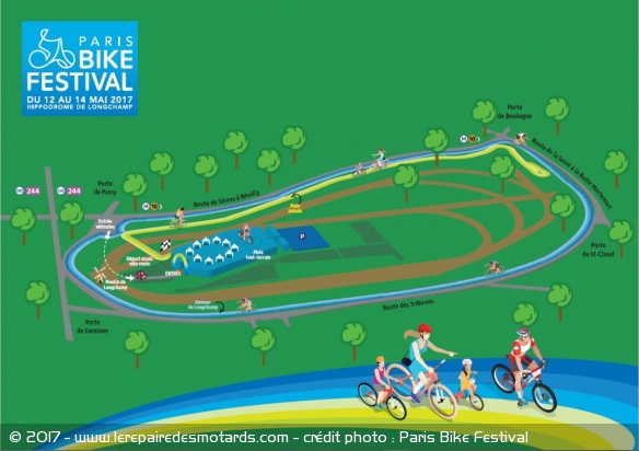 Le plan du Paris Bike Festival