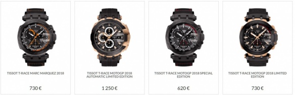 Collection des montres Tissot T-Race 2018