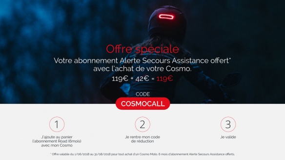 Cosmo Connected offre 6 mois d'abonnement à l'Alerte Secours Assistance