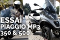 Essai comparatif Piaggio MP3 350 500 HPE
