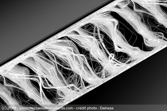 Les microfilaments du coussin d'air