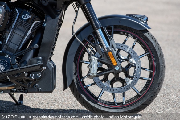 Freins Brembo de l'Indian Challenger Dark Horse