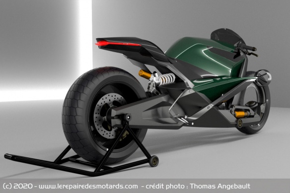 La moto Bentley imaginée par Thomas Angebault