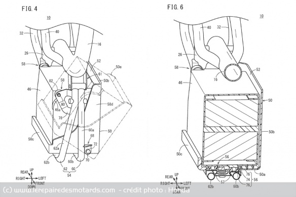 Le brevet Honda porte sur la boitier de la batterie et son système d'ouverture