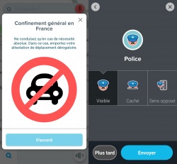 Waze suspend le signalement des contrôles de police