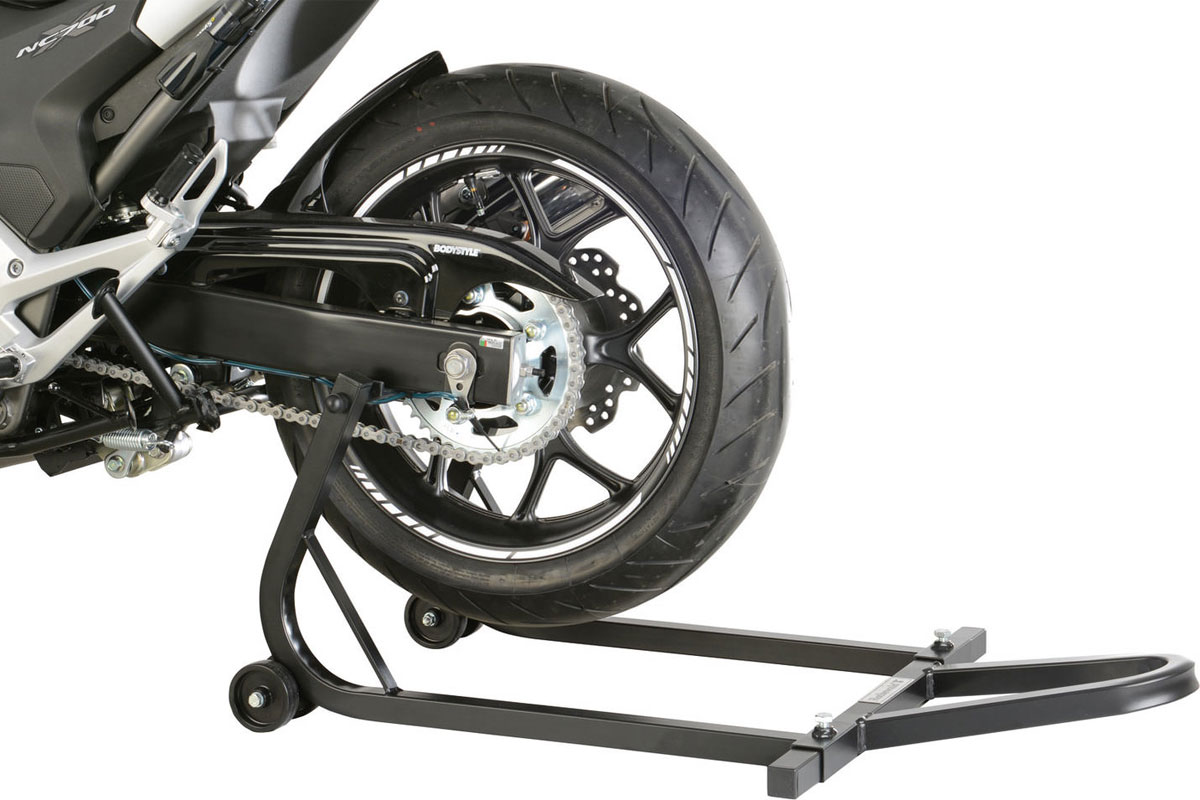 Béquille d'atelier roue arrière moto usage universel support lève