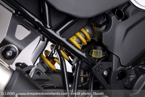L'amortisseur réglable KYB de la Ducati DesertX