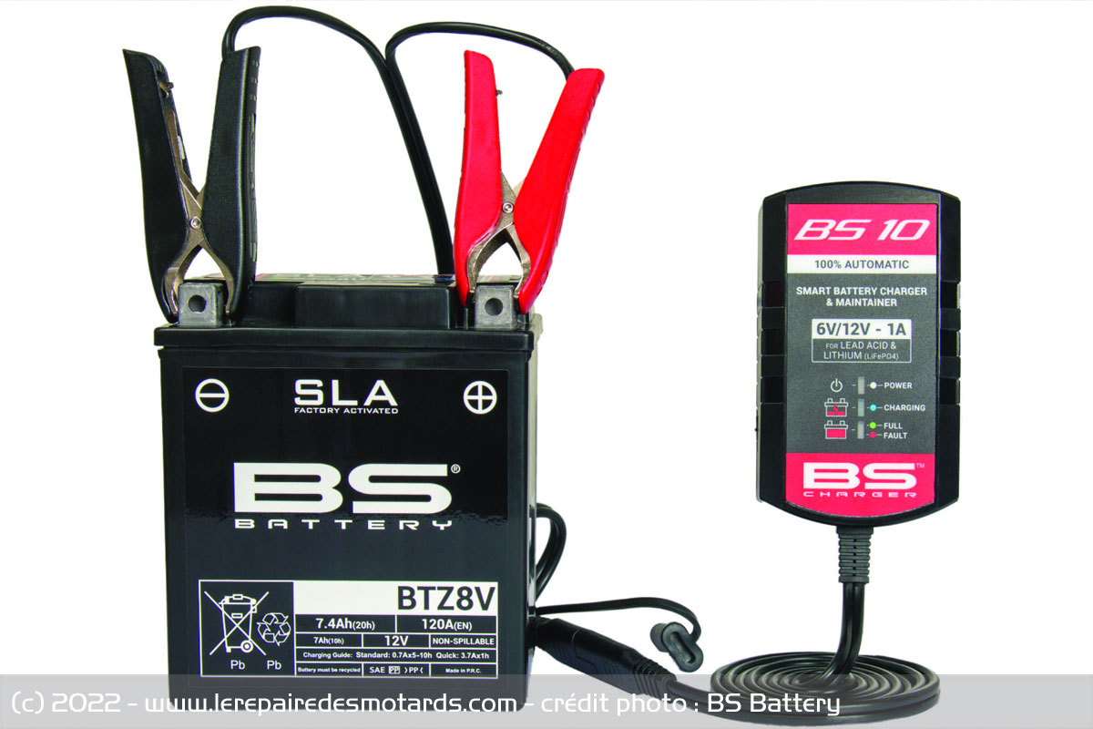 Chargeur batterie moto BS Battery BS10
