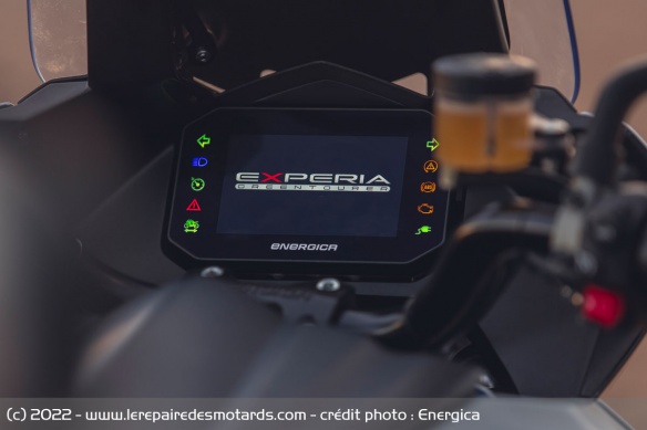 Le compteur TFT de l'Energica Experia