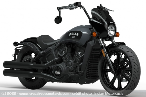 Custom Indian Scout Rogue Stealth Grey