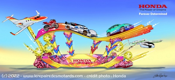 L'affiche de Honda pour la Rose Parade 2023