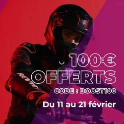 Promo réduction 100 euros équipement moto Dafy