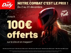 Promo : Jusqu'à 100 € offert sur l'équipement moto