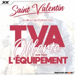 Promo : la TVA offerte sur l'équipement motard