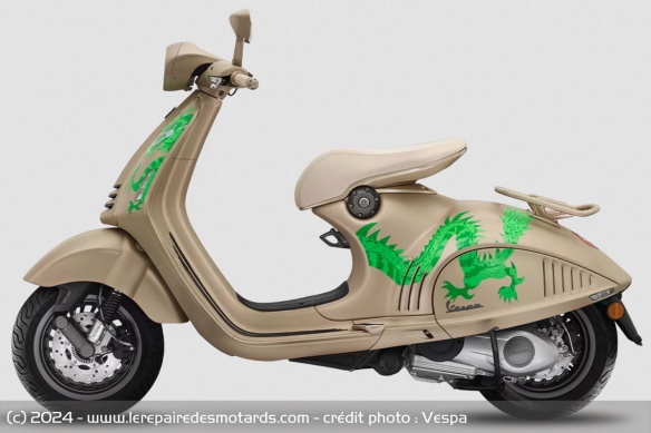 Pour 2024, le scooter italien célèbre l'année du Dragon