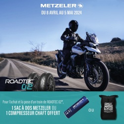 Promo sur les pneus moto Metzeler Roadtec 02