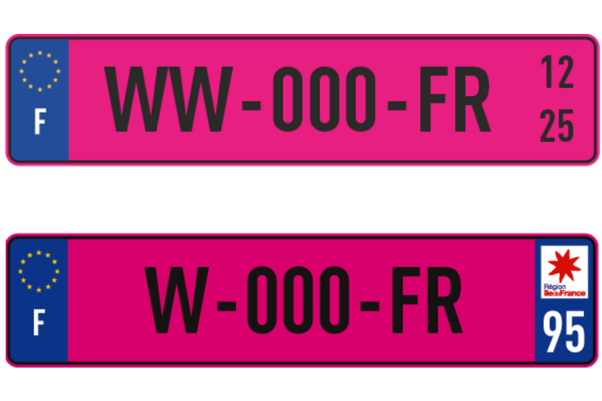 Les immatriculations provisoires passent au rose