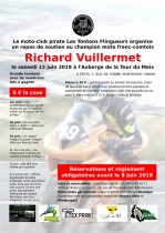 Repas de soutien au champion moto franc-comtois