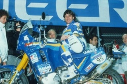 Cyril Neveu au Dakar en 1990 (Photo : Yamaha)