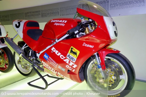 La Ducati 851 avec laquelle Raymond Roche s'est imposé en 1990