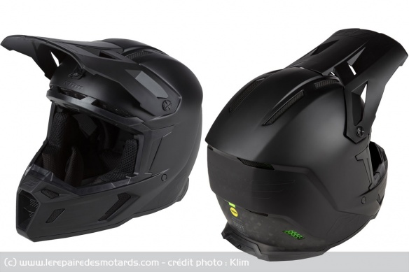 Le casque intégral off-road F5 avec son calotin en Koroyd Le casque intégral off-road F5 avec son calotin en Koroyd