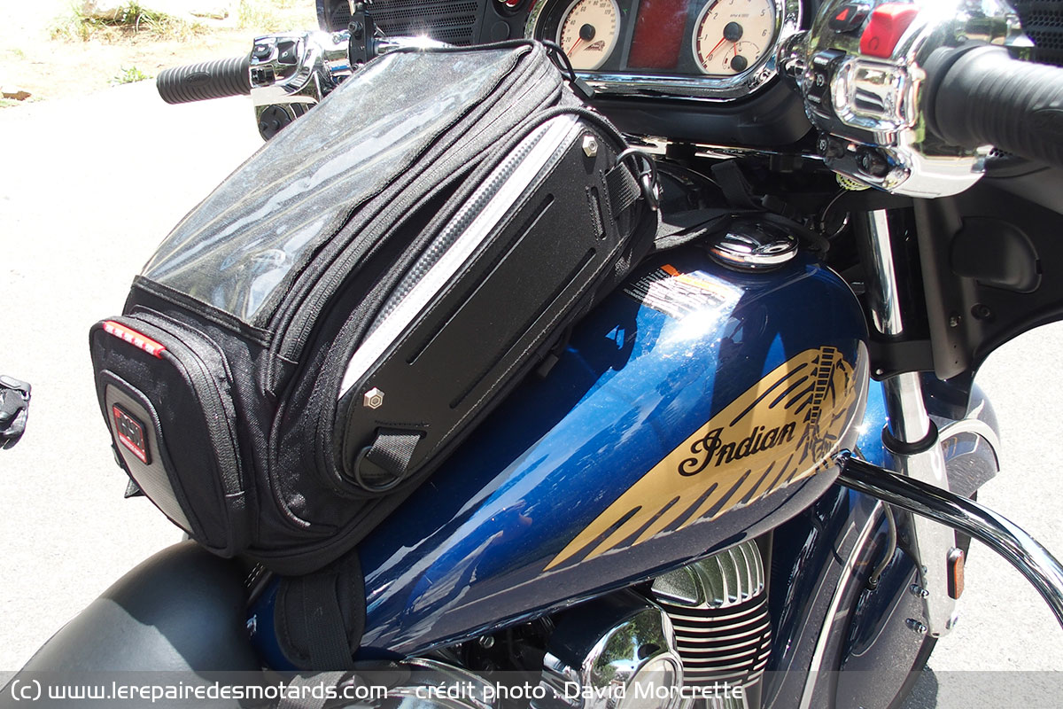 Sacoche de réservoir pour moto à deux compartiments - Sac de réservoir moto