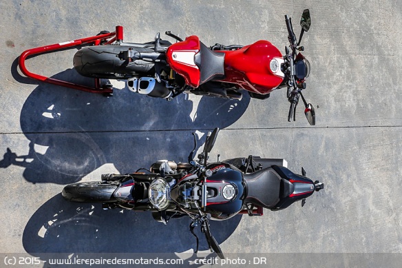 Ducati Monster 1200 R de dessus
