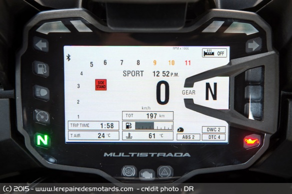 Tableau de bord Ducati Multistrada 1200 S