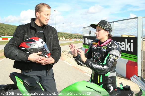 Ana Carrasco, Championne du Monde Supersport 300, était là pour nous prodiguer quelques conseils de pilotage