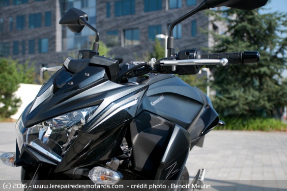 Tête de fourche de la Kawasaki Z800e SE